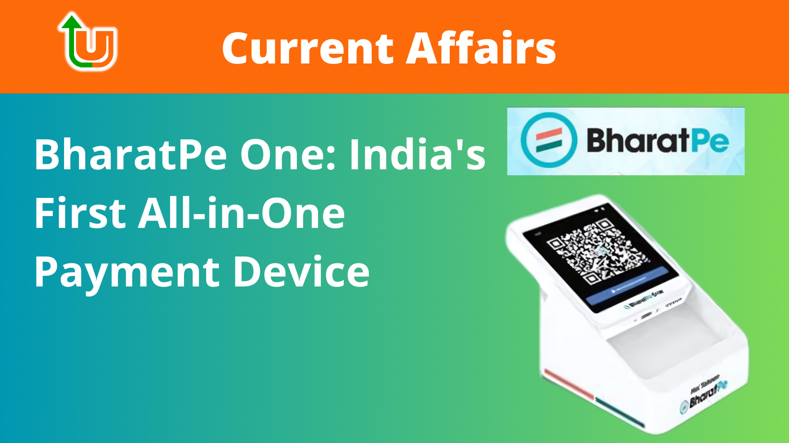 BharatPe One: India's First All-in-One Payment Device