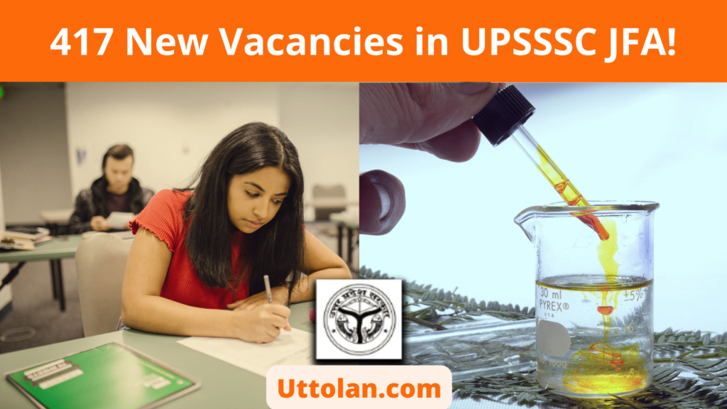 UPSSSC Junior Food Analyst Recruitment 2024